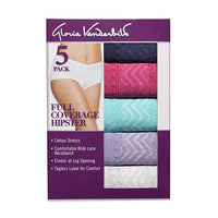 Gloria Vanderbilt Ladies' Hipster With Lace, Large (5-Pack) - oddros.shop