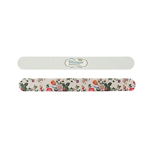 The Vintage Cosmetic Company Twin Pack Emery Boards, Floral - oddros.shop