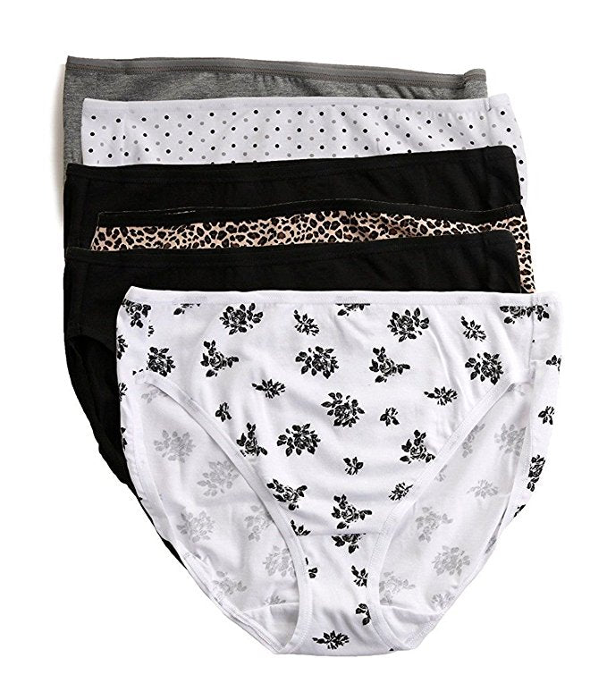 Felina Ladies' Cotton Stretch,  Hi Cut Bikini (6-pack) - oddros.shop