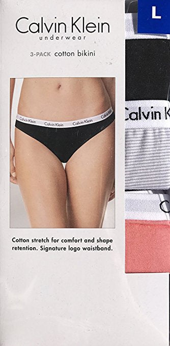 Calvin Klein Women's Carousel Bikini Panty - Large (3 Pack) - oddros.shop