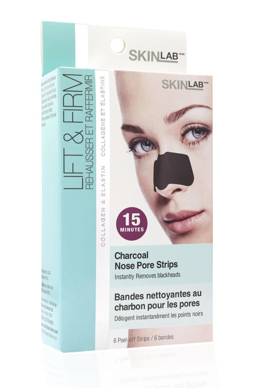 SKINLAB Charcoal Nose Pore Strips (6 Strips) - oddros.shop