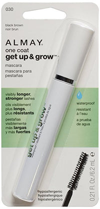 ALMAY One Coat Get Up & Grow Waterproof Mascara, Black Brown (030) - oddros.shop