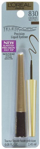 L'OREAL Telescopic Waterproof Liquid Precision Eyeliner, Dark Brown 830 - oddros.shop