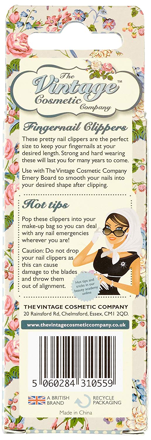 The Vintage Cosmetic Company - Floral Fingernail Clippers - oddros.shop
