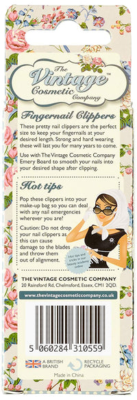 The Vintage Cosmetic Company - Floral Fingernail Clippers - oddros.shop