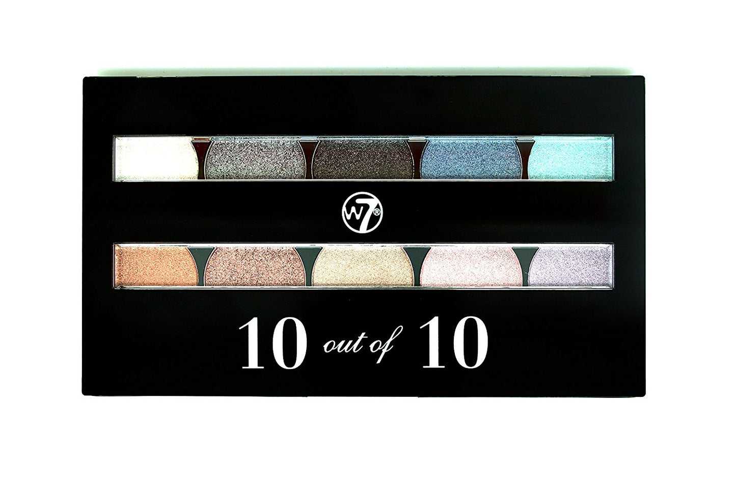 W7 COSMETICS Perfect 10 Out Of 10 Eyeshadow Palette, 0.35 oz / 10g - oddros.shop