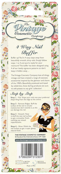 The Vintage Cosmetic Company 4 Way Nail Buffer - oddros.shop