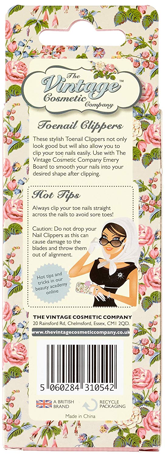The Vintage Cosmetic Company Toenail Clippers - Floral - oddros.shop