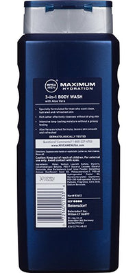 NIVEA Men Maximum Hydration 3 in 1 Body Wash 16.9 Fluid Ounce - oddros.shop