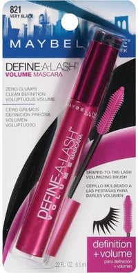 MAYBELLINE NEW YORK Define-a-lash Lengthening Mascara, Very Black 821, 0.22 Fluid Ounce - oddros.shop