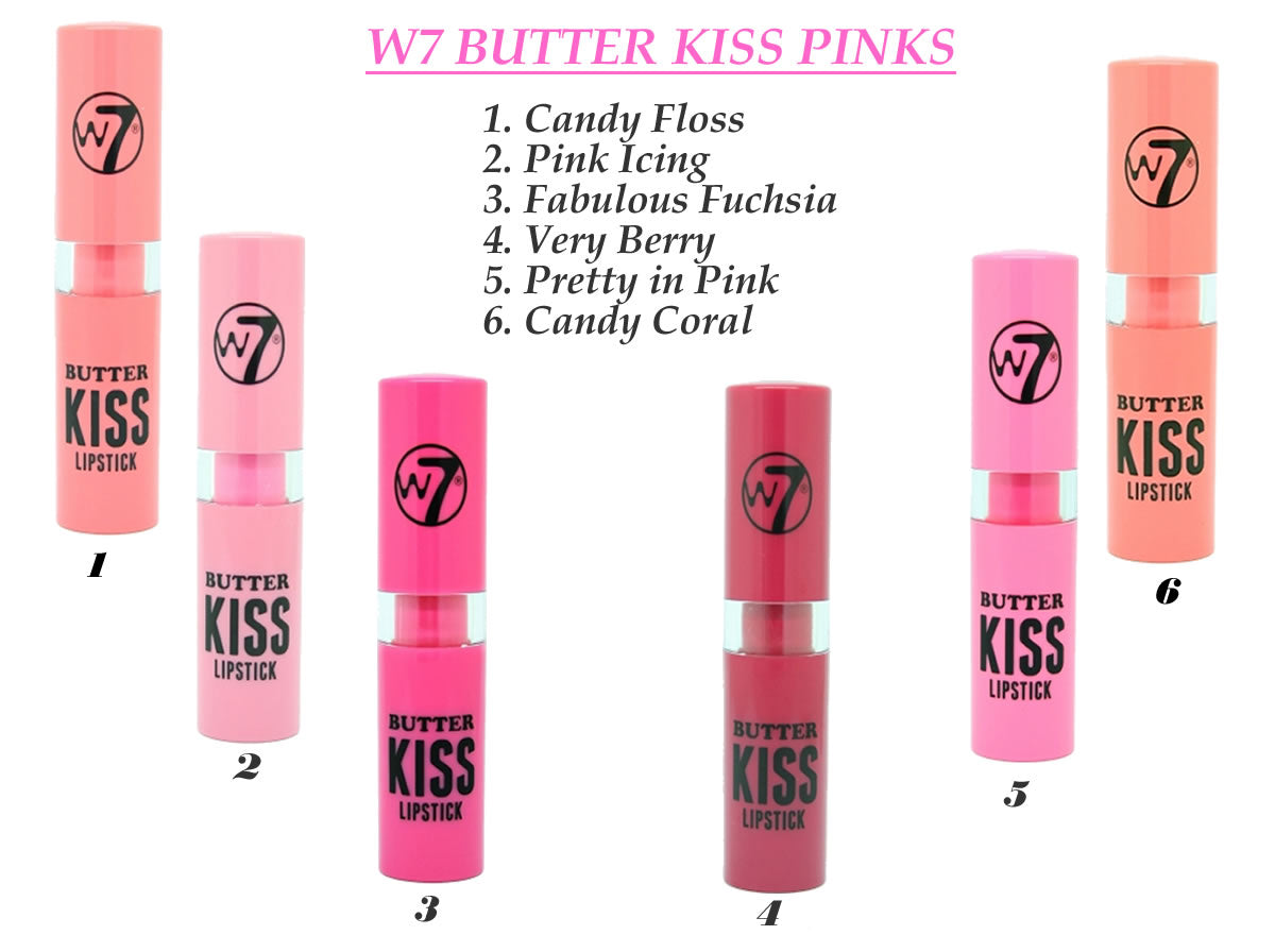 W7 COSMETICS Butter Kiss Lipstick - 0.10 Oz (3g) - oddros.shop