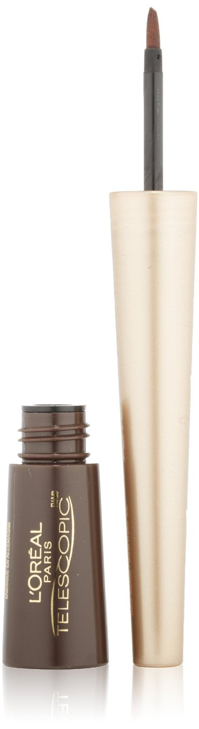 L'OREAL Telescopic Waterproof Liquid Precision Eyeliner, Dark Brown 830 - oddros.shop