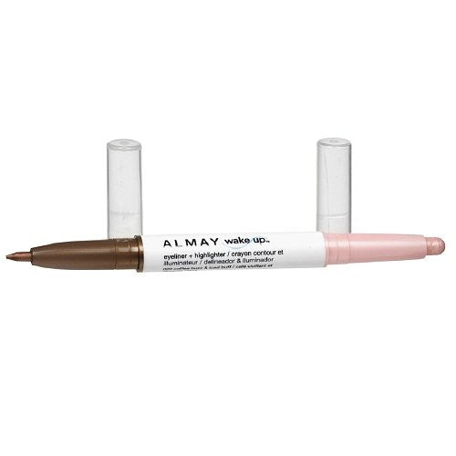 ALMAY Wake Up Eyeliner and Highlighter, Coffee Buzz/Iced Buff 020 - oddros.shop