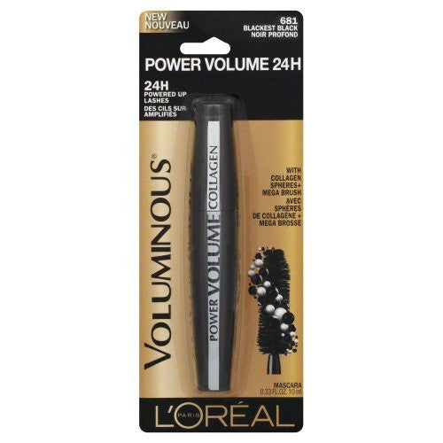 L'Oreal Paris Voluminous Power Volume 24H Mascara, 681 Blackest Black - oddros.shop