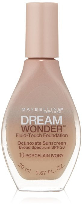 Maybelline Dream Wonder Fluid-Touch Foundation, Porcelain Ivory 10 - oddros.shop