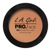 L.A. GIRL Pro Face HD High Definition Matte Pressed Powder Warm Caramel, 0.25 oz (7g) - oddros.shop