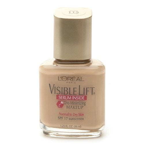 L'Oreal Visible Lift Line Minimizing Makeup SPF 17, Serum Inside, Sun Beige 115 - oddros.shop