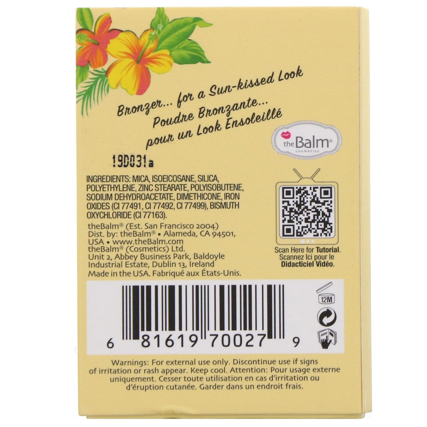 theBalm Cosmetics, Bahama Mama, Bronzer