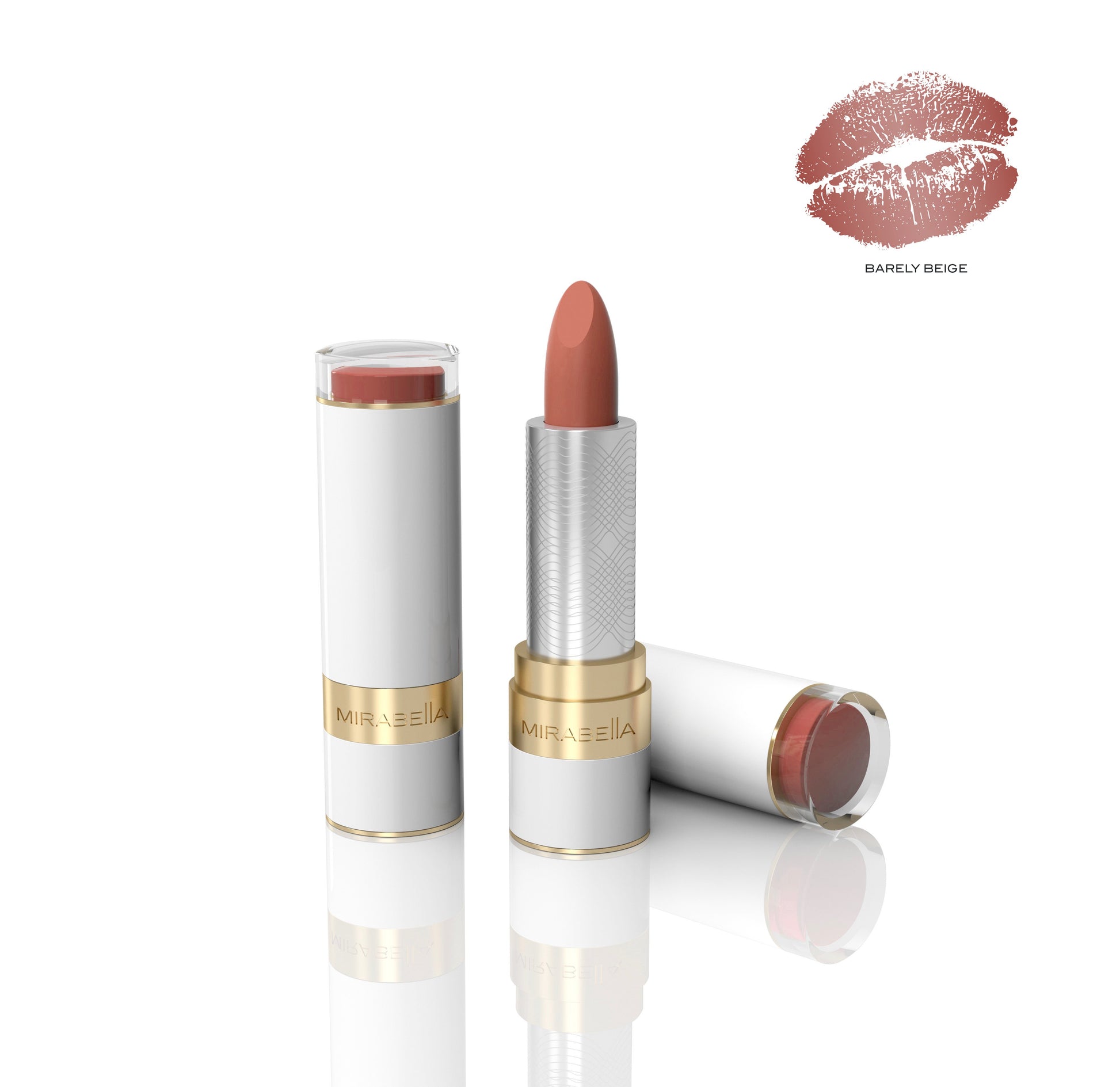 Mirabella Sealed With A Kiss Lipstick - Barely Beige - oddros.shop