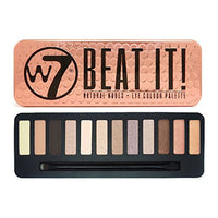 W7 COSMETICS, Beat It, Natural Nudes, 12 in 1 Eyeshadow Palette - oddros.shop