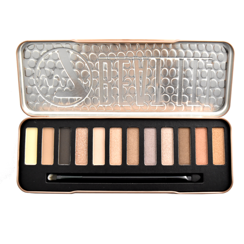 W7 COSMETICS, Beat It, Natural Nudes, 12 in 1 Eyeshadow Palette - oddros.shop