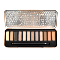 W7 COSMETICS, Beat It, Natural Nudes, 12 in 1 Eyeshadow Palette - oddros.shop