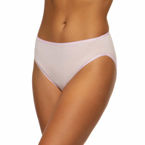 Felina Ladies Hi Cut Pant, Black (8-pack) 