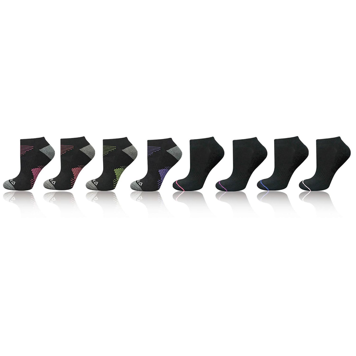 Reebok Women's Cushion Low Cut Socks (8 Pack) - oddros.shop