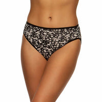 Felina Ladies Hi Cut Pant, Black (8-pack) 