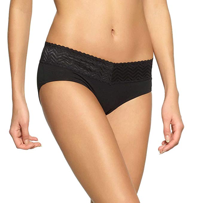 Ladies' Full Coverage Hipster Basics With Lace, X-Large (5-Pack) - oddros.shop