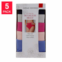 Carole Hochman Ladies' Seamless Brief - Medium (5-pack) - oddros.shop