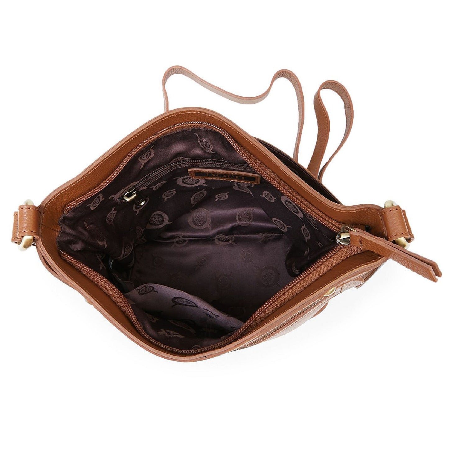 Born “Izabel” Bucket Crossbody Handbag, Saddle - oddros.shop