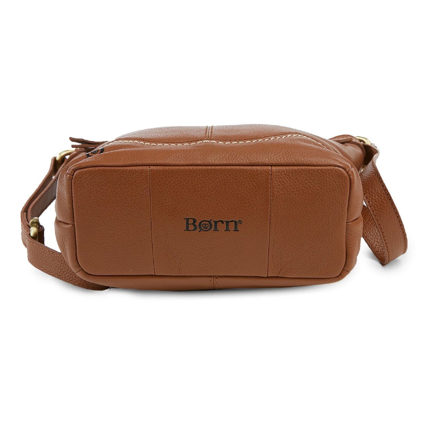 Born “Izabel” Bucket Crossbody Handbag, Saddle - oddros.shop
