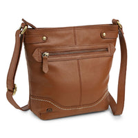 Born “Izabel” Bucket Crossbody Handbag, Saddle - oddros.shop