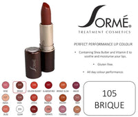 SORME COSMETICS Perfect Performance Lip Color, 105 Brique, 0.14 Oz (4g) - oddros.shop