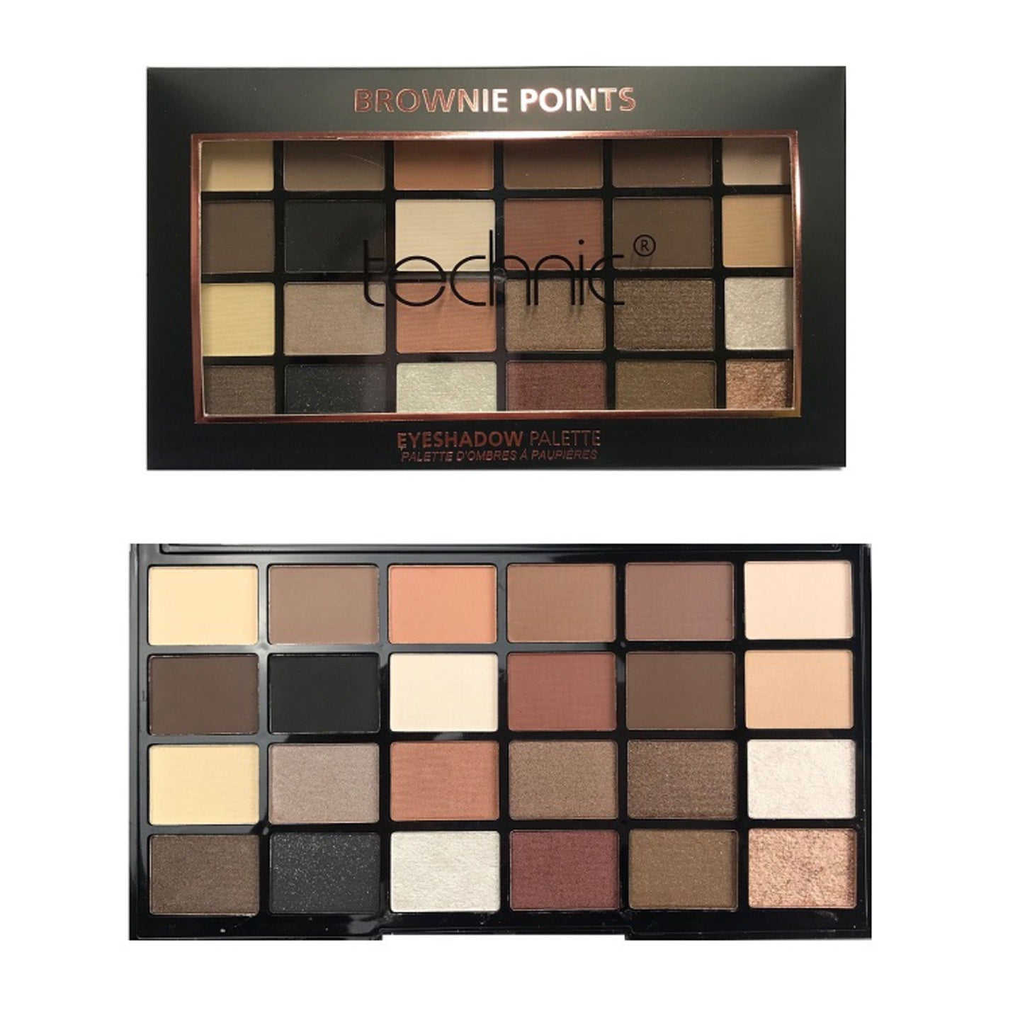 Technic Cosmetics X 24 Makeup Palette - Brownie Points - oddros.shop