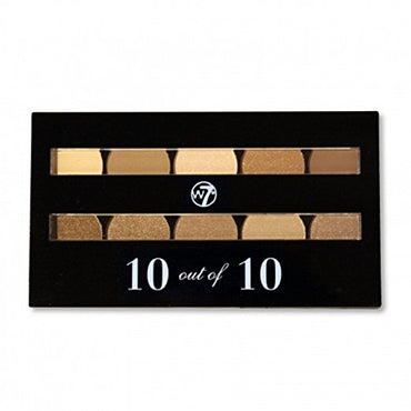 W7 COSMETICS Perfect 10 Out Of 10 Eyeshadow Palette Browns - oddros.shop