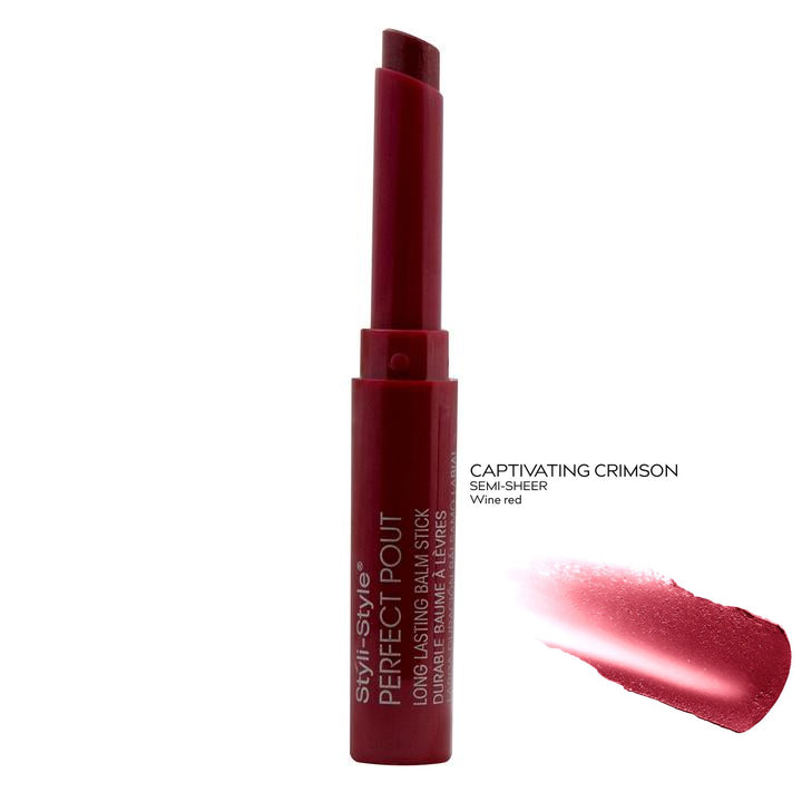 Styli Style Perfect Pout Long Lasting Balm Stick - Captivating Crimson (LPP009) - oddros.shop