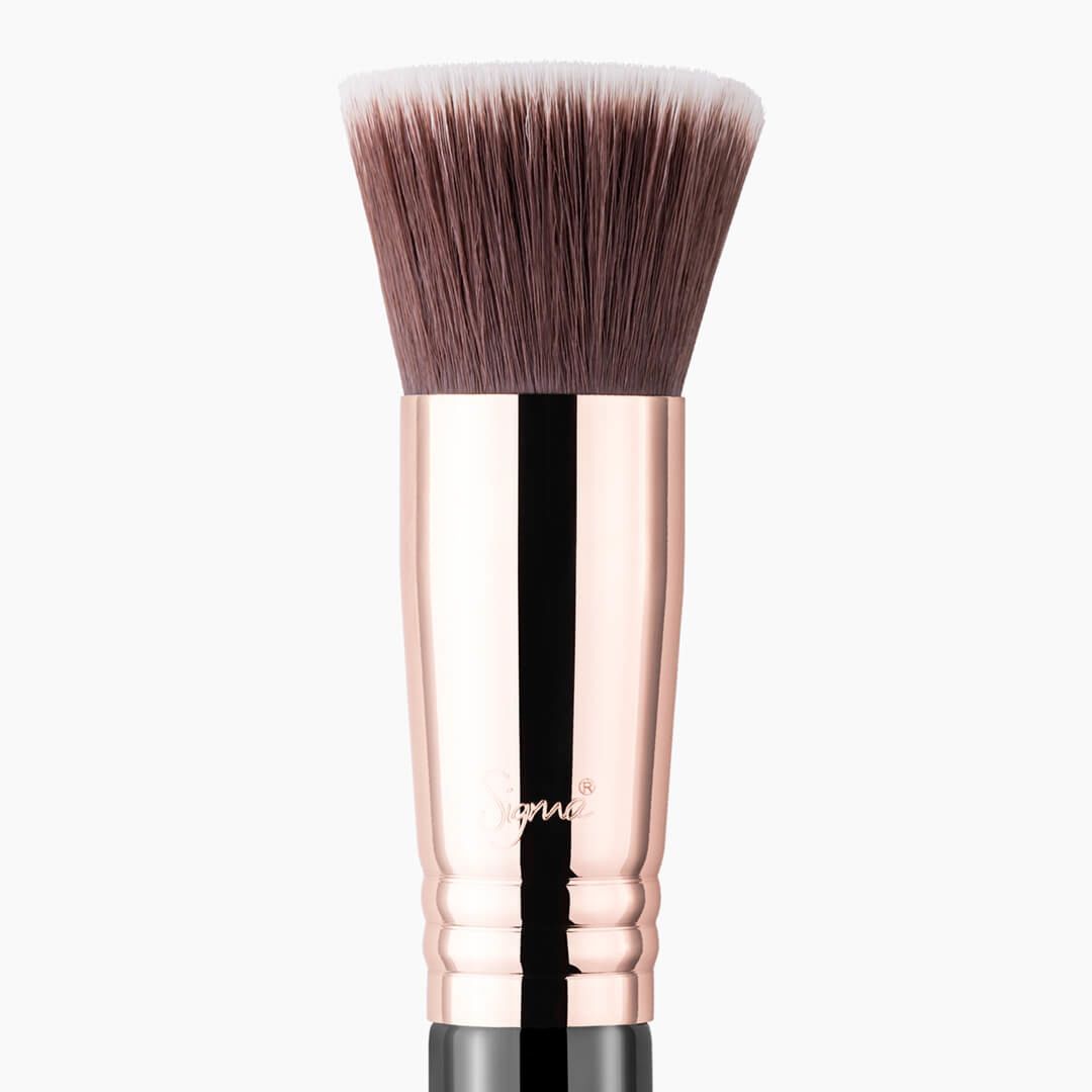 Sigma Beauty F80 Flat Kabuki Brush, Black/Copper - oddros.shop