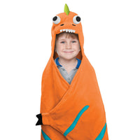 BEST BRANDS Kids Hooded Throw, Dinosaur  - 1-Piece - oddros.shop