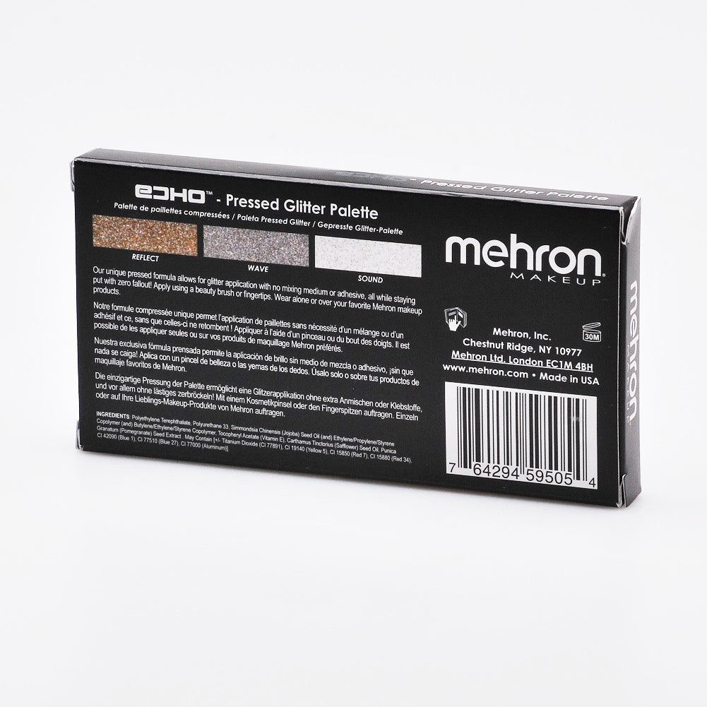 Mehron 3 Shade Echo Pressed Glitter Palette - oddros.shop