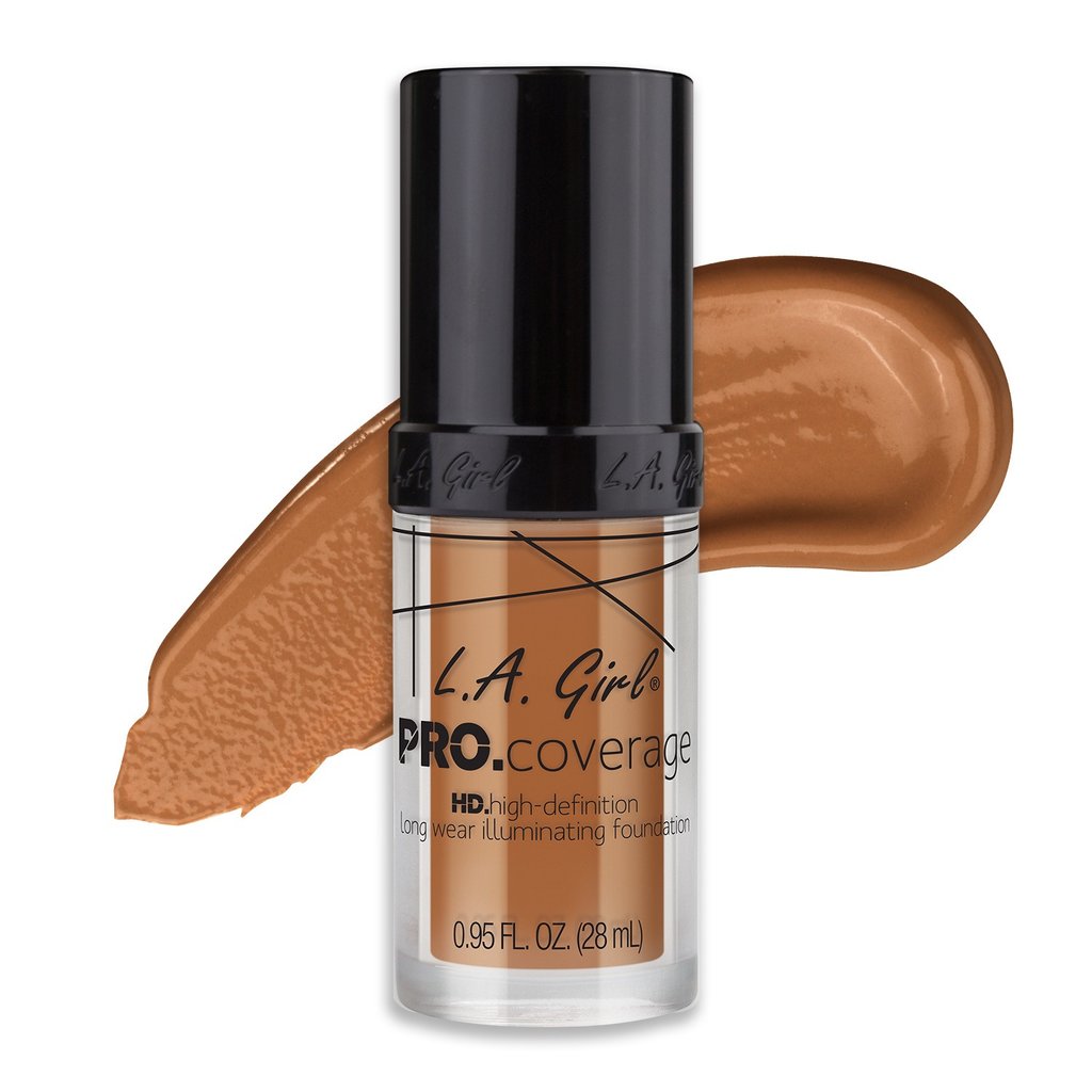 L.A. Girl Pro Coverage Liquid Foundation, Warm Caramel - (652) - oddros.shop
