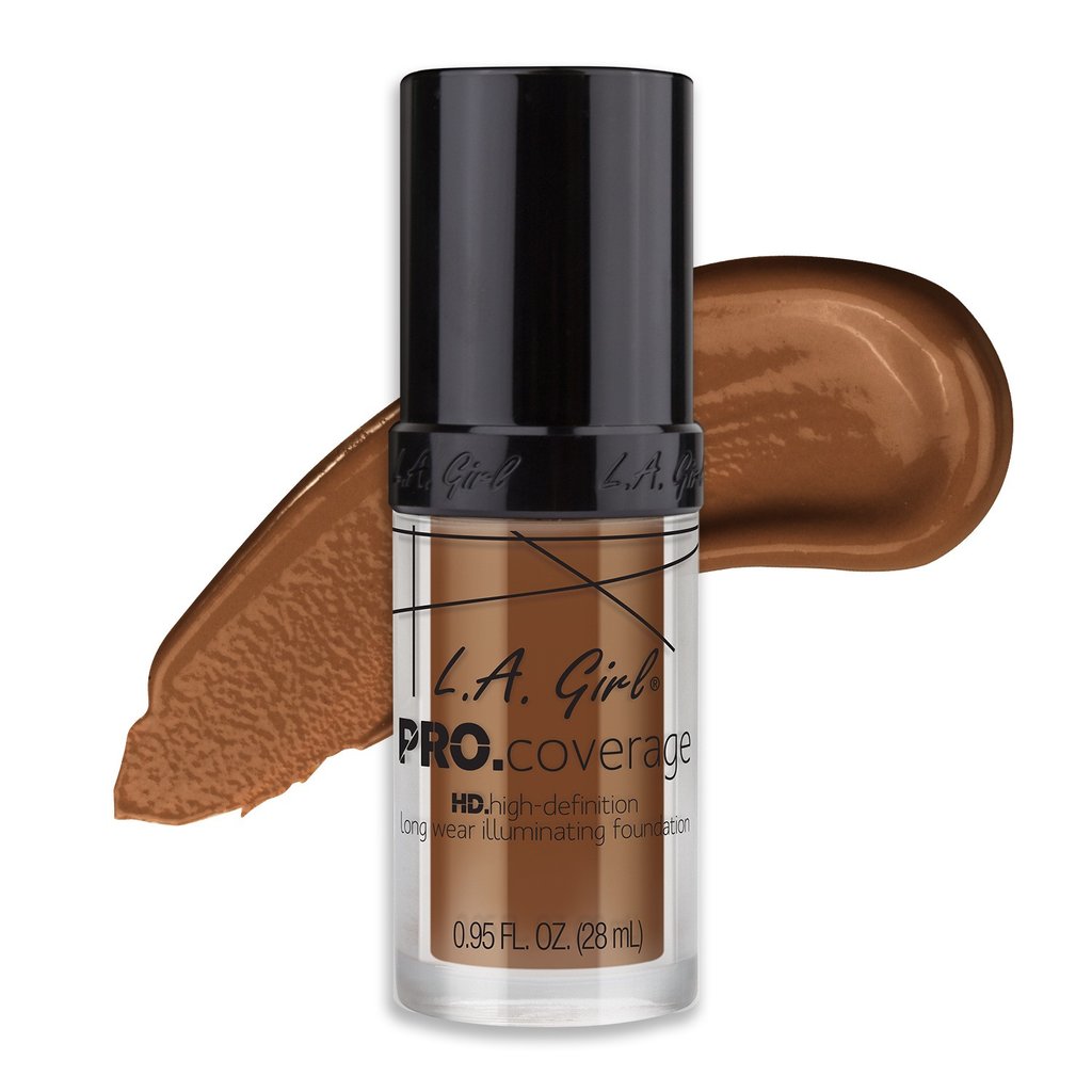 L.A. Girl Pro Coverage Liquid Foundation, Coffee - (654) - oddros.shop