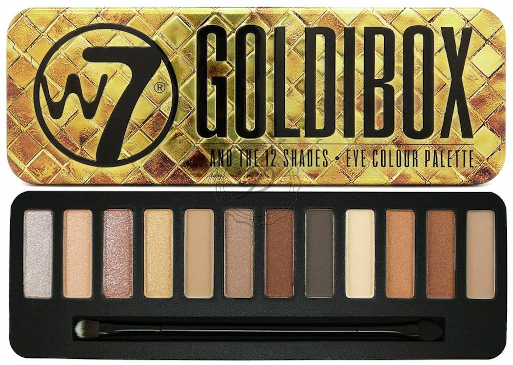 W7 Goldibox and the 12 Shades Eye Colour Palette Tin - oddros.shop