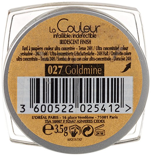 L'OREAL Paris Color Infallible Eyeshadow, Goldmine 027 - oddros.shop