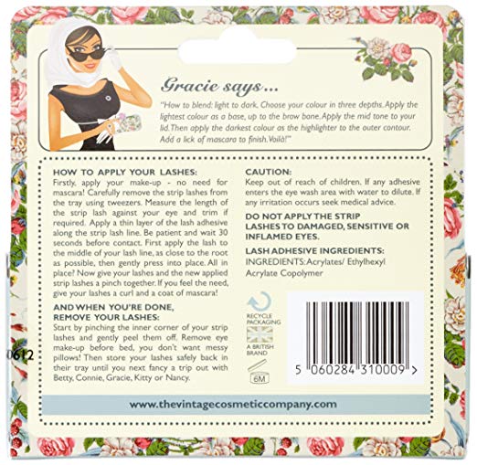 The Vintage Cosmetic Company - Gracie Lashes - oddros.shop