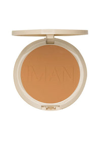 IMAN Oil-Blotting Pressed Powder, Light Medium - oddros.shop