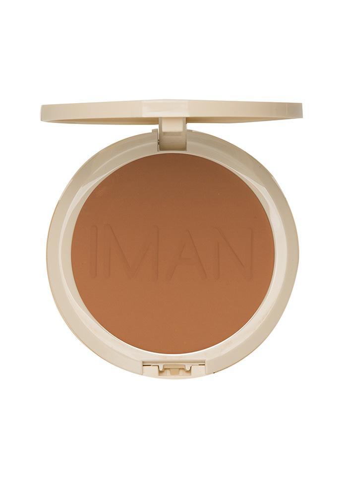 IMAN Oil-Blotting Pressed Powder, Medium - oddros.shop
