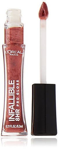 L'OREAL Paris Infallible 8 HR Pro Gloss, Modern Mauve 505, 0.21 fl. oz - oddros.shop