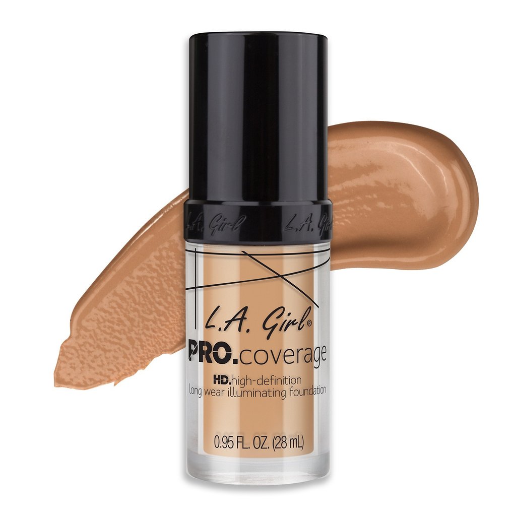 L.A. Girl Pro Coverage Liquid Foundation, Natural - (644) - oddros.shop